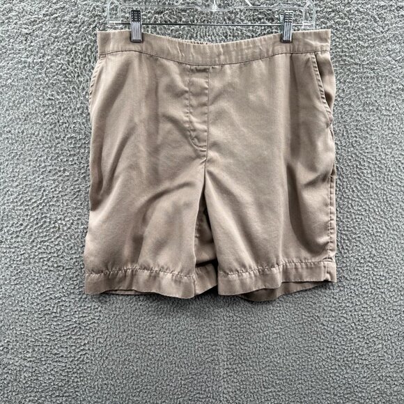 Chico's Pants - Chicos Womens Shorts 0.5 Small Short Tan Chino Mid Rise Pull On Elastic Waist